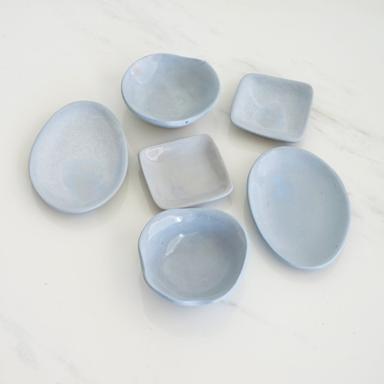 POWDER BLUE AMOEBA SEDER SET