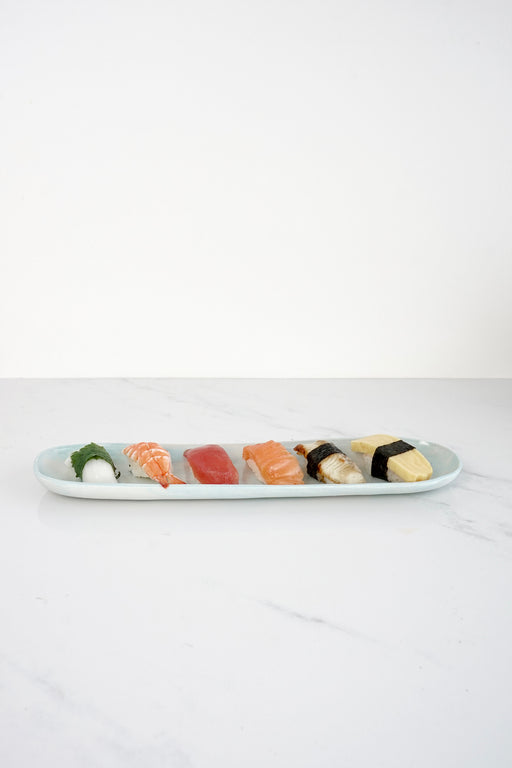 Ren•Vois Aqua Marble Oblong Tray