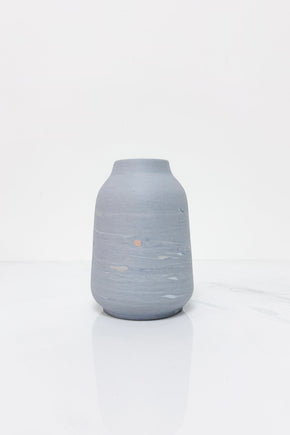 Denim Mixed Marble Vase