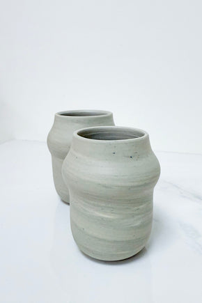 SET OF 2 SAGE MARBLE TUMBLERS
