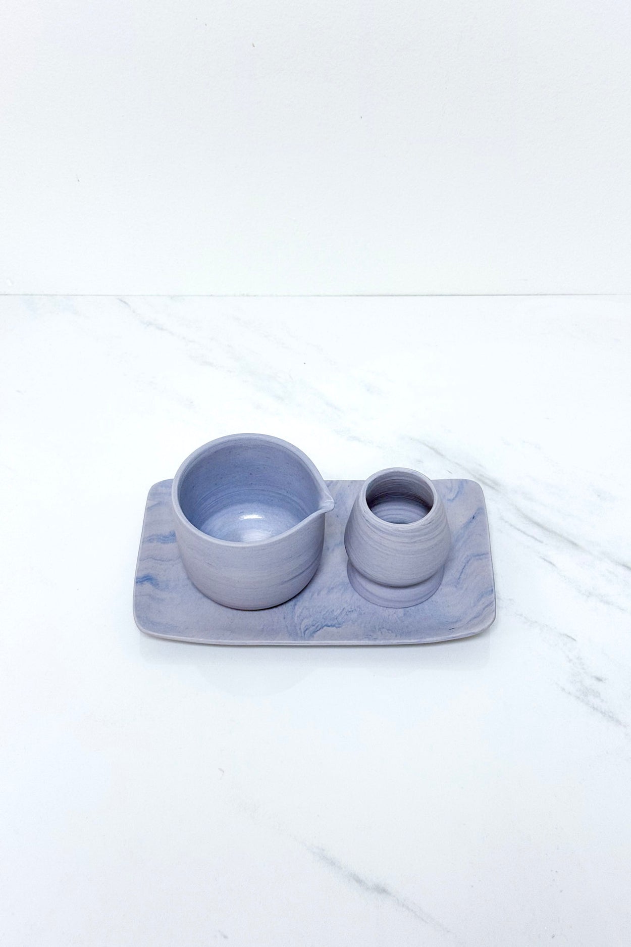 Starlite Marble Matcha Table Set