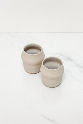 SET OF 2 DESERT MARBLE TUMBLERS