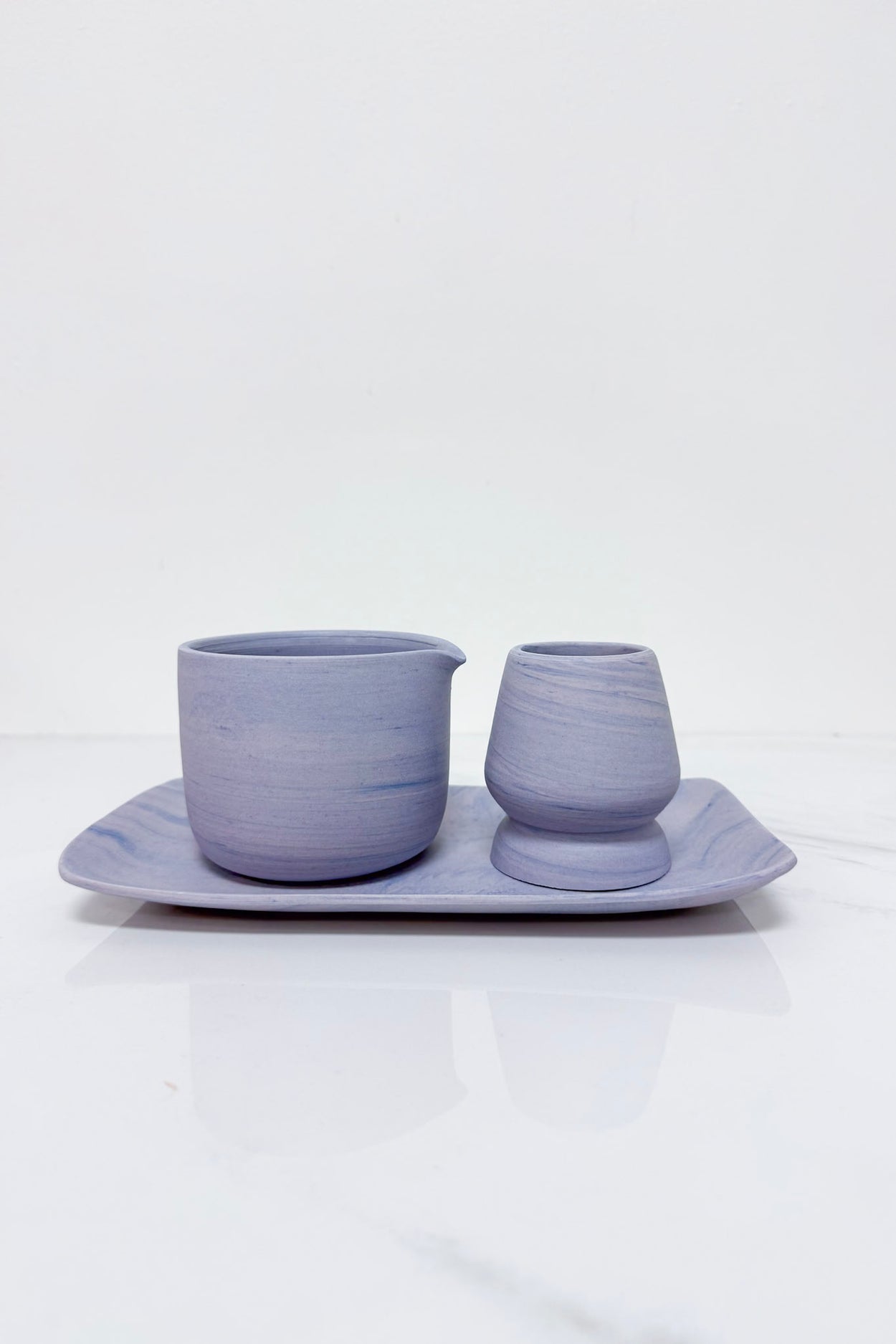 Starlite Marble Matcha Table Set