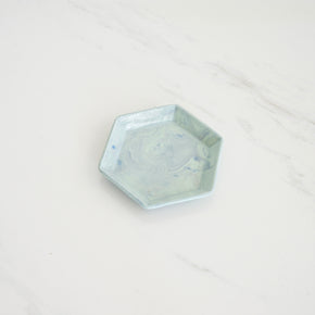 HEXAGON SEAFOAM MARBLE CATCHALL