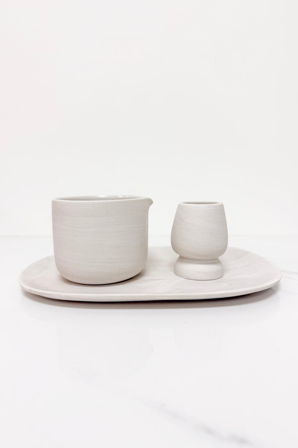 Sand Marble Matcha Table Set