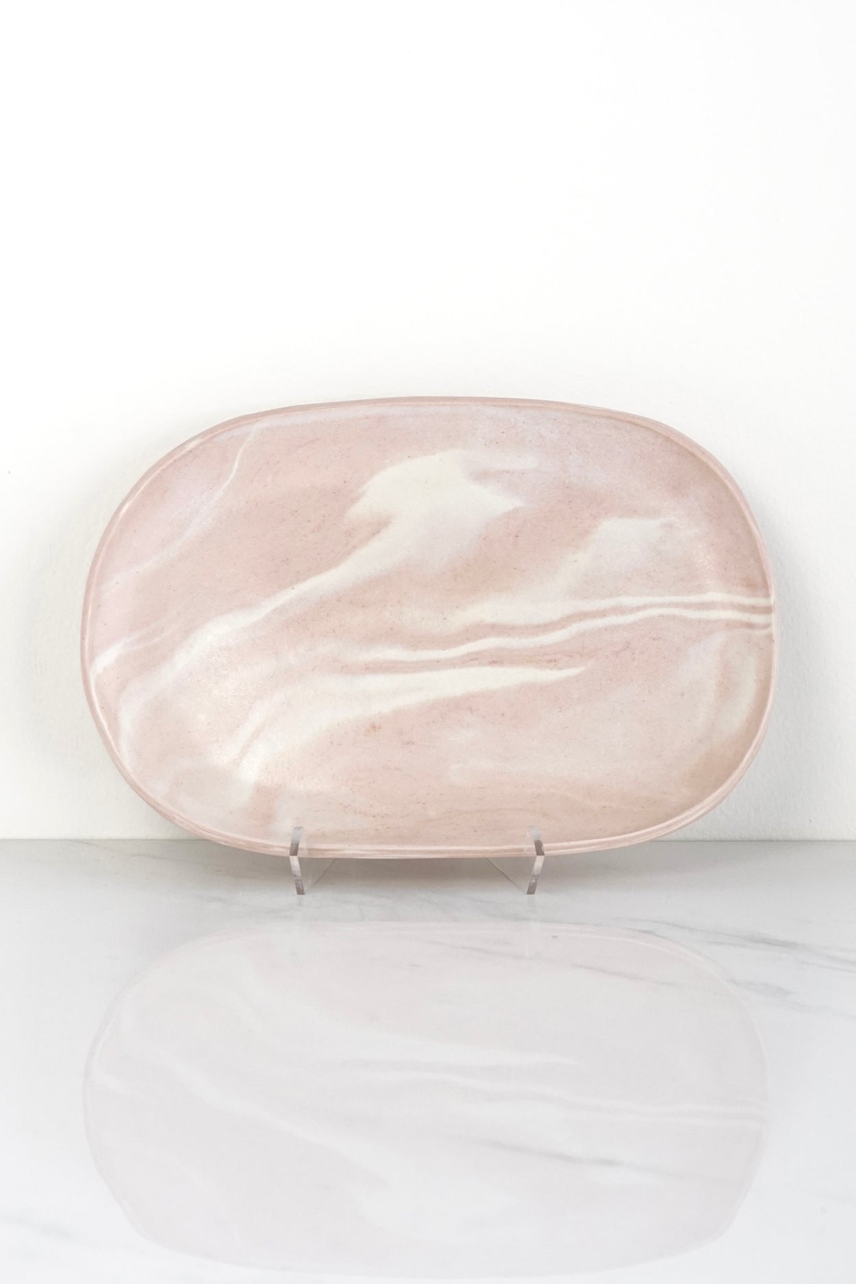 Ren•Vois Blush Marble Matcha Table Set