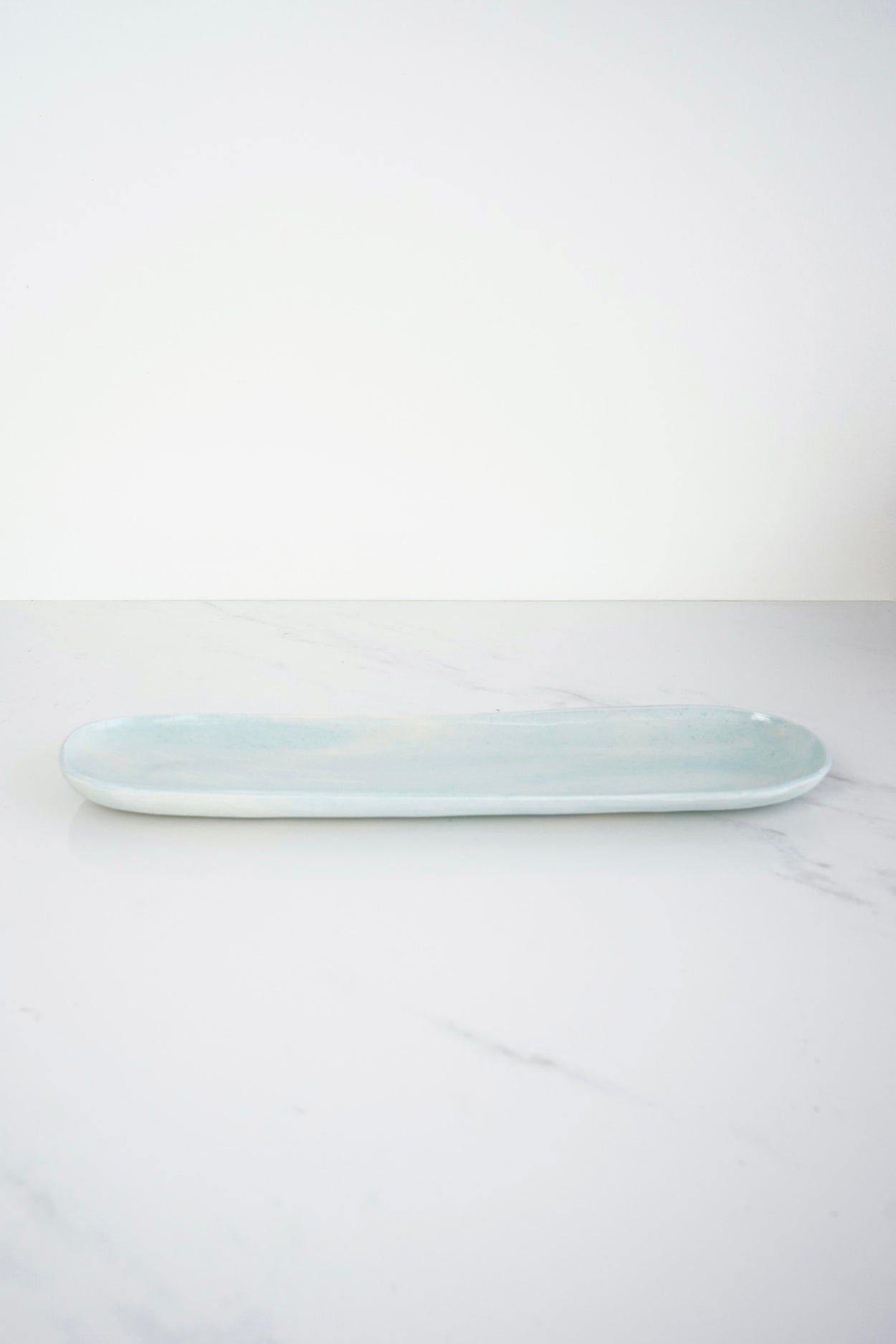 Ren•Vois Aqua Marble Oblong Tray