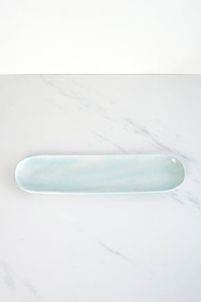 Ren•Vois Aqua Marble Oblong Tray